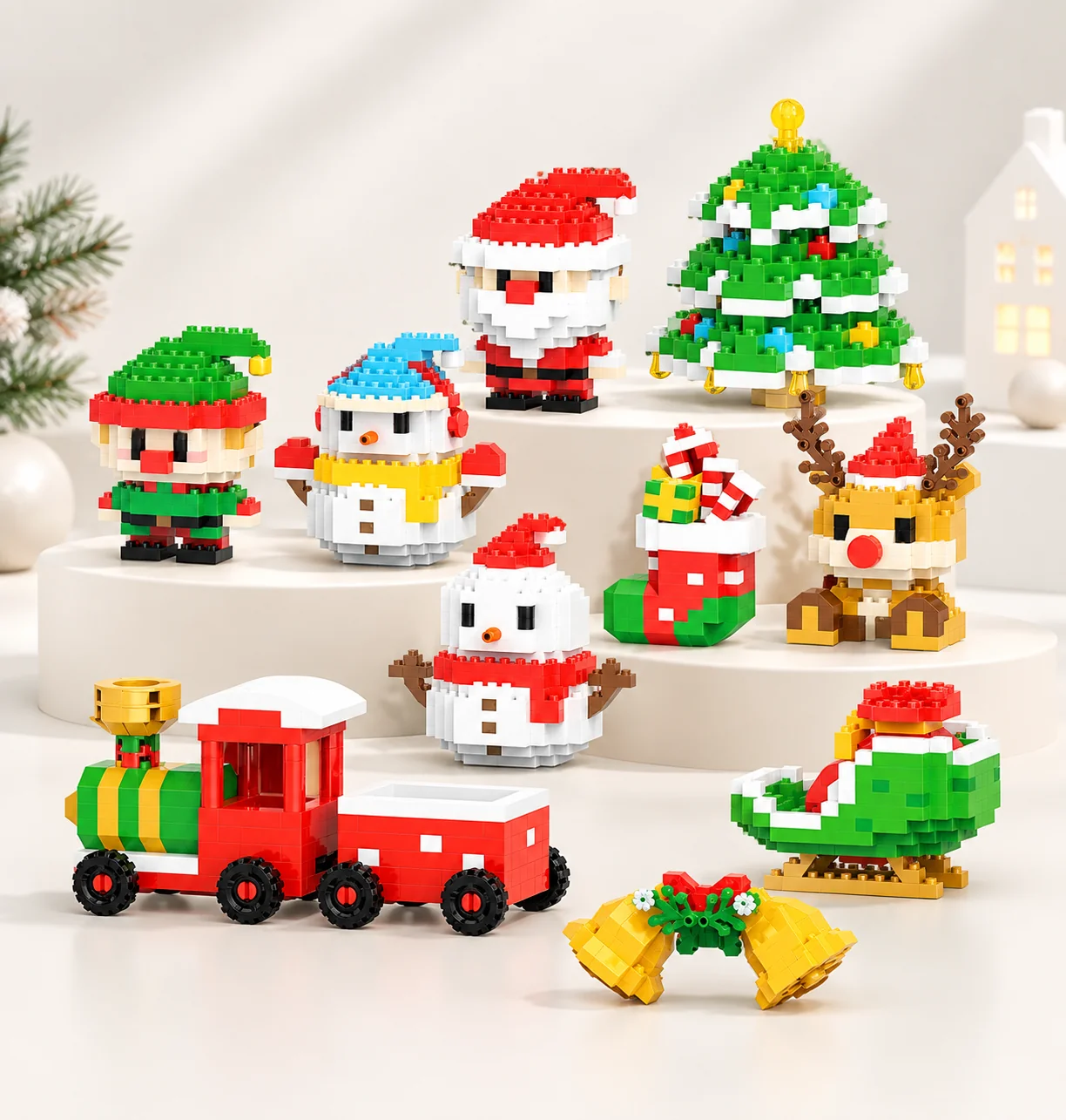 Holiday magnetic toy theme assortment for retail