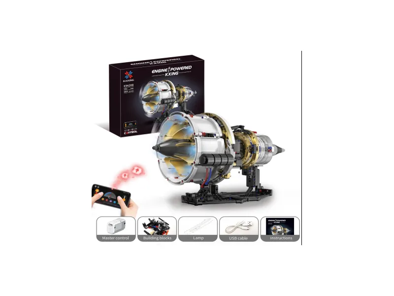 KXING V8 Engine Building Kit — Silver Pro Edition (K96199)